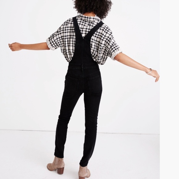 Madewell Skinny Denim Overalls in Lunar Wash Size Large - Picture 2 of 6